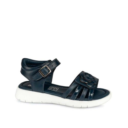 Sandalia D'orsay Casual MIA-2519 Azul Rabbit Cuero