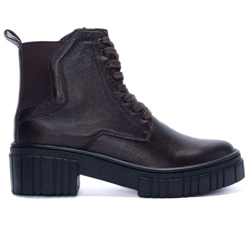 Botín Para Mujer Cuero Dreams Café Hush Puppies