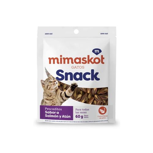 MIMASKOT GATOS SNACK PESCADITOS 60GR