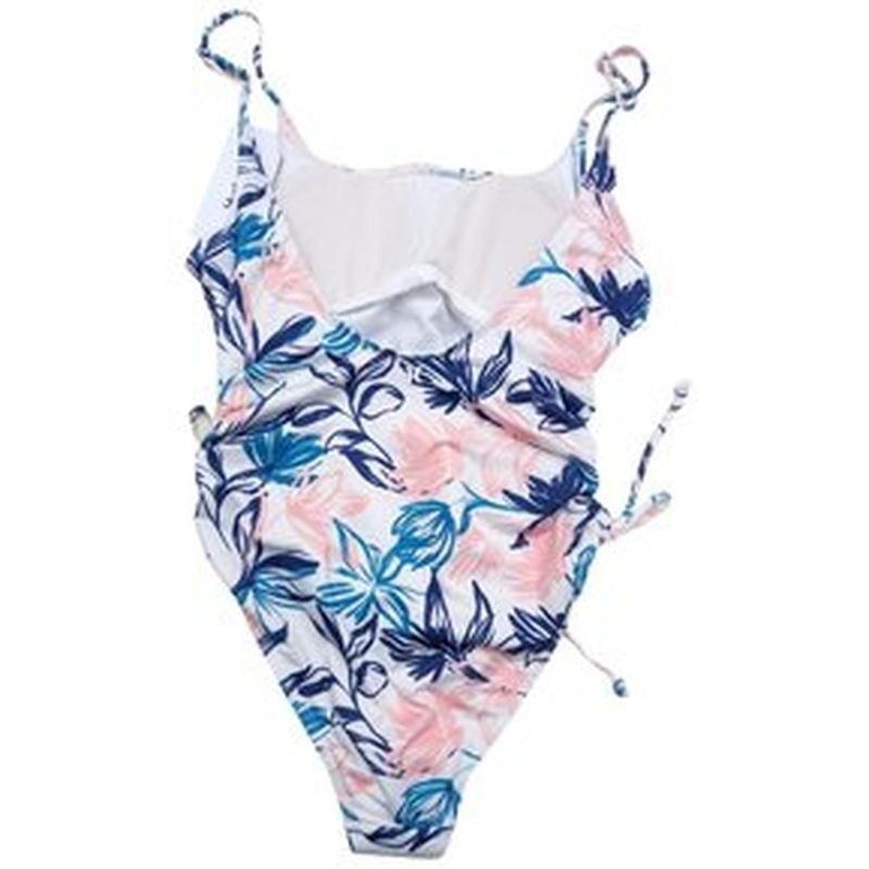 Ropa-de-baño-Hurley-Swimsuit-WHML-para-Mujer-Floreado-Blanco---Talla-S