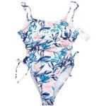 Ropa-de-baño-Hurley-Swimsuit-WHML-para-Mujer-Floreado-Blanco---Talla-S