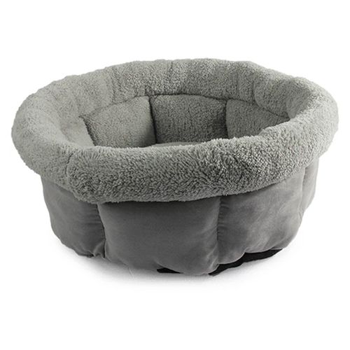 Cama abrazo de cordero M – Gris