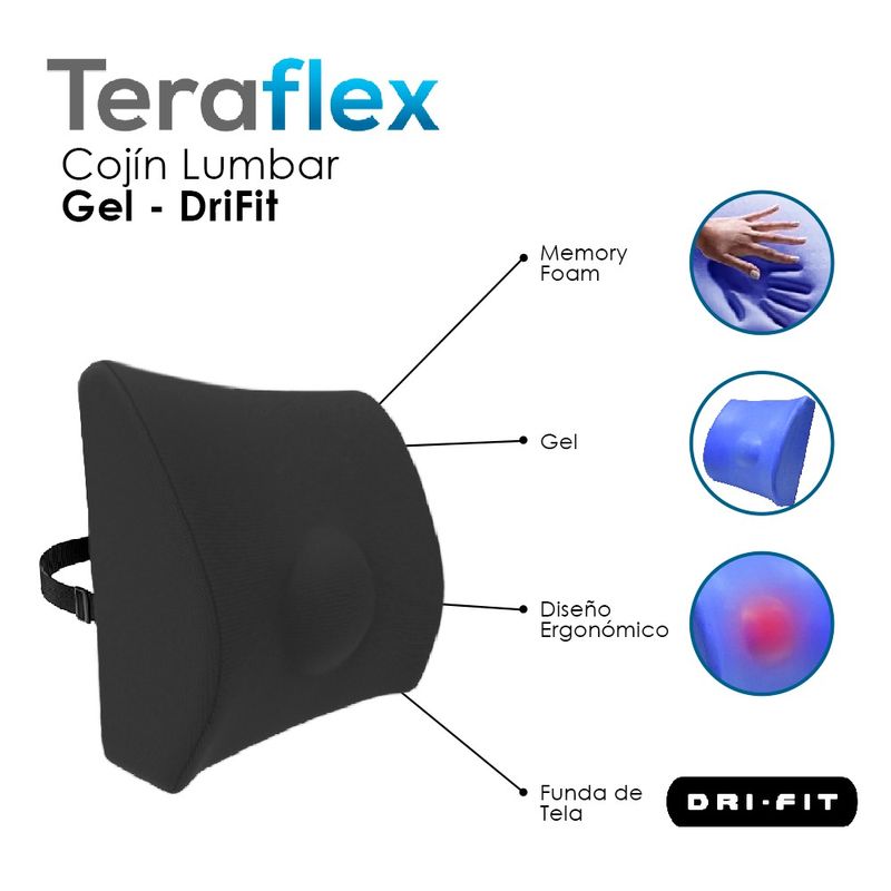 COJIN-RESPALDO-LUMBAR-MEMORY-FOAM-GEL-INCLUYE-FUNDA-DRI-FIT--TERAFLEX--35x33x12-CM