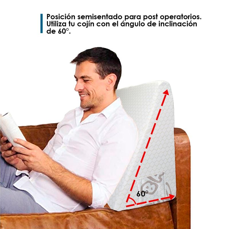 ALMOHADA-COJIN-ANTIREFLUJO-BAMBOO-MEMORY-FOAM-TERAFLEX-64x60x30-CM