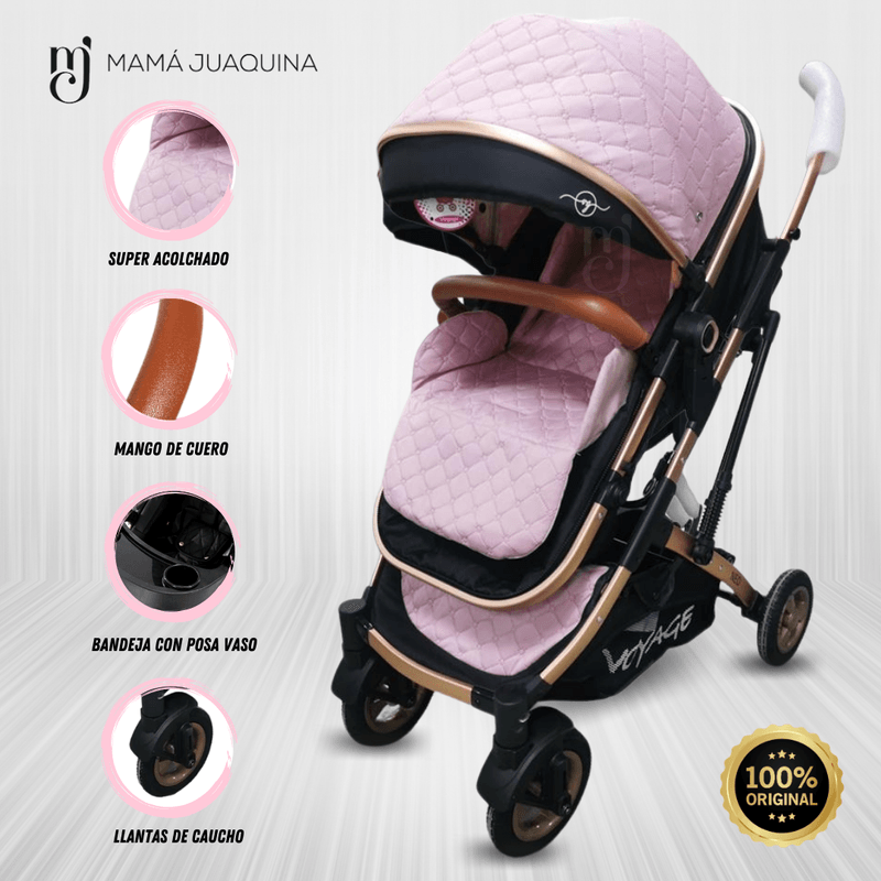 Coche-Moises-de-Lujo-«NOA»-Edicion-Limitada-PINK
