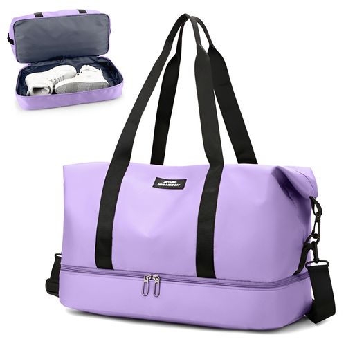 Bolso de Viaje Deportivo Porta Zapatos con Correa Ajustable Lila GF6