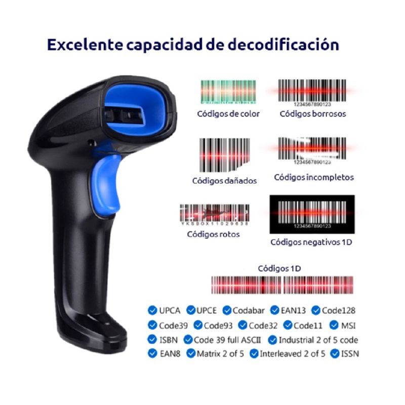LECTOR-ESCANER-PORTATIL-CODIGO-DE-BARRAS-BLUETOOTH-INALAMBRICO-2D-1D