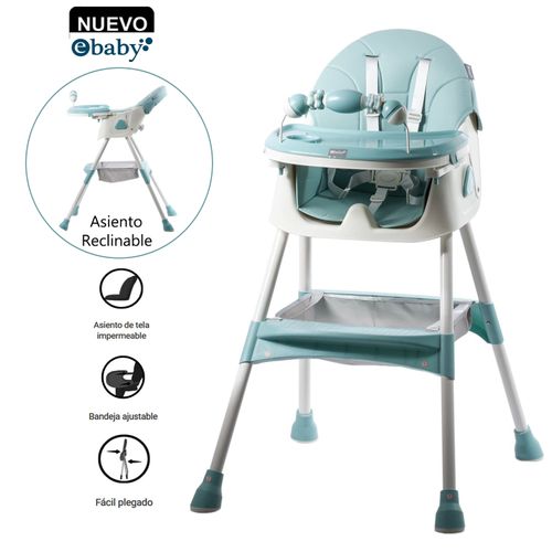 Silla de Comer Ebaby Asiento Reclinable DALI Verde