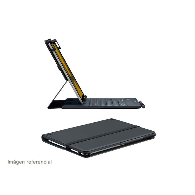 Funda-con-Teclado-para-Tablet-Logitech-Universal-Folio-10-Bluetooth-Negro