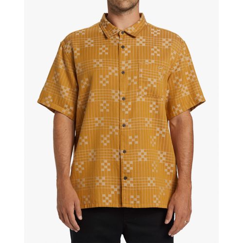 CAMISA PARA HOMBRE MANGA CORTA SUNDAYS JACQUARD MOSTAZA BILLABONG