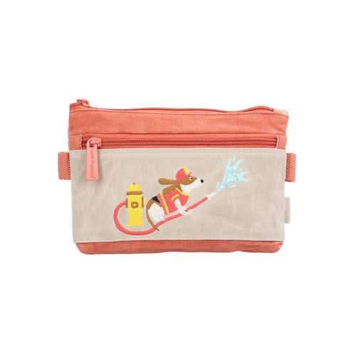 Cartuchera Escolar Para Niño Algodón Bombero Beige Hush Puppies