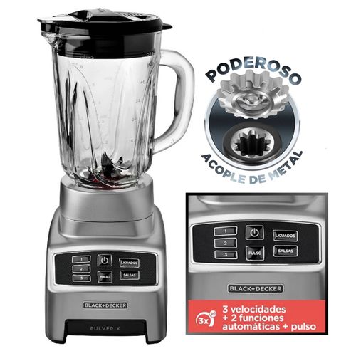 Licuadora 3 Vel Pulverix Digital Black 1.5L BL1840MS Black & Decker