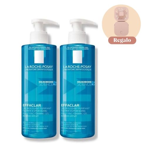 Duo La Roche Posay Gel Limpiador Effaclar para Pieles Mixtas a Grasas 400ML