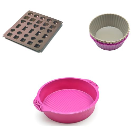 SUPER COMBO DE REPOSTERIA | MOLDES DE SILICONA PARA HORNO