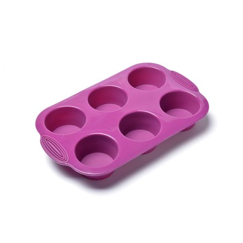 MOLDE DE SILICONA PARA CUPCAKES DE 6 UND 30 X 18 X 3.8CM