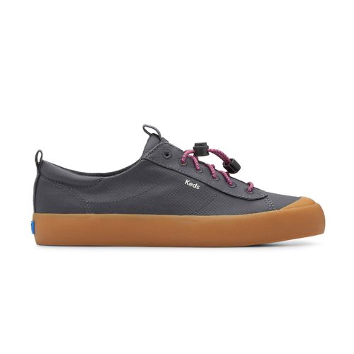 Zapatilla Para Mujer Textil Kickback Toe Cap Toggle Negro Keds