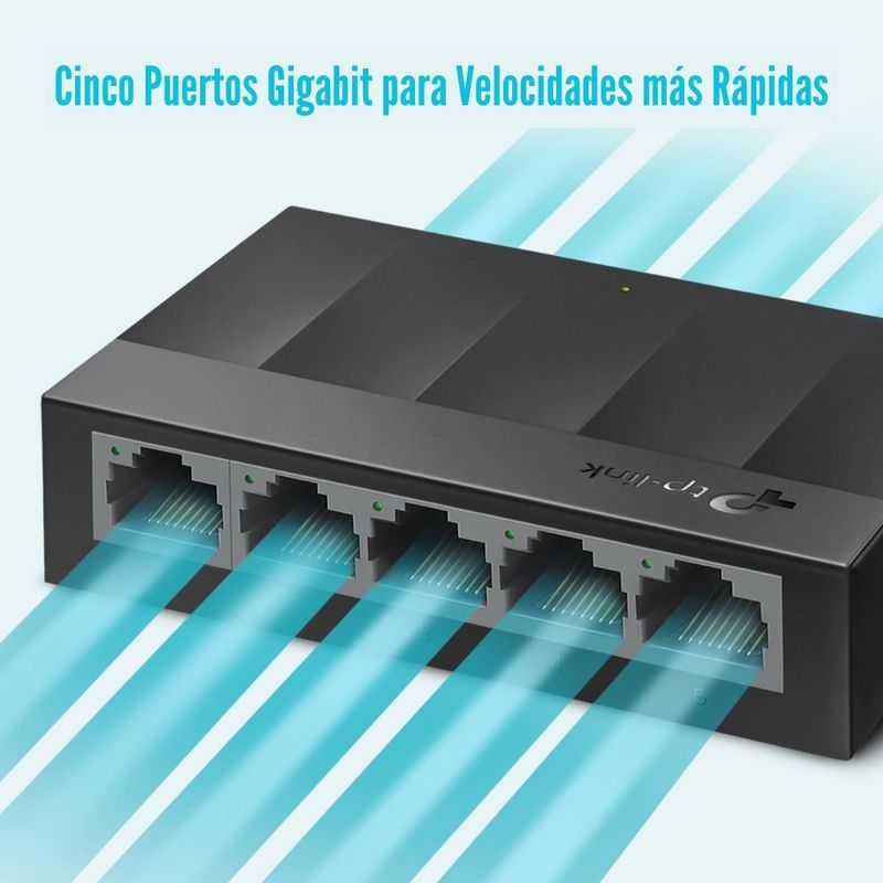 TP-Link---Switch-LS1005G-LiteWave-de-5-Puertos-Gigabit