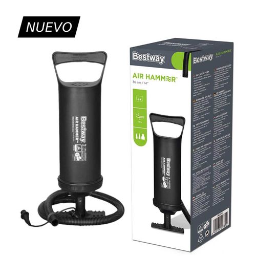 Inflador manual Bestway con entradas intercambiables 36 cm