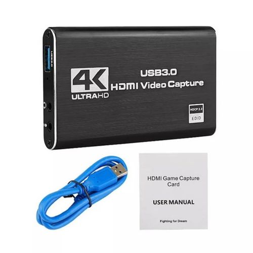 Capturador Video Hdmi Usb 3.0 4k Windows Mac Linux Microfono