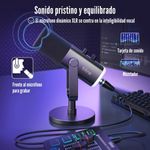 Fifine---Microfono-Ampligame-AM8-RGB-USB-XLR-Dynamic---Negro