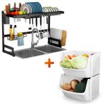 Escurridor-de-Platos-Premium-85cm-Y-Frutero-Apilable-U80-BL-X2