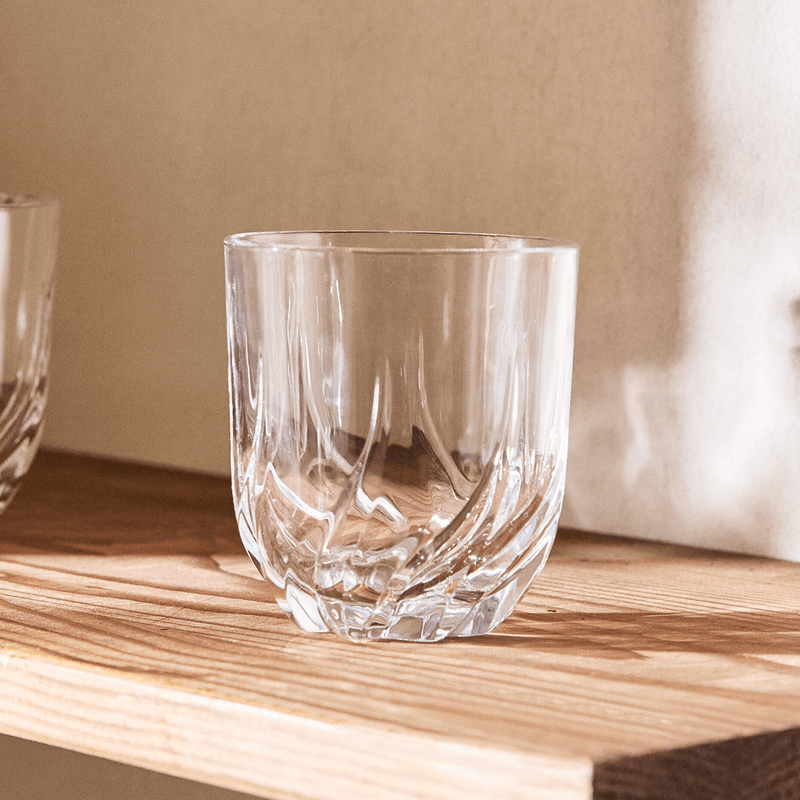 Kit-Whiskero-Set-de-6-Vasos-Whisky-Delicate-400-ml---Hielera-de-Vidrio-Set-de-3-pcs-con-Asa-y-Pinza