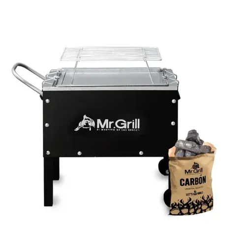 Mr Grill Caja China Chica + Parrilla + Carbón