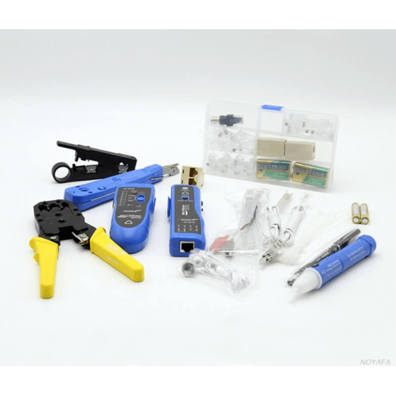 Kit-Rastrea-cable---Crimpeador---Testeador---Pelacable---Detector-corriente---15-RJ45