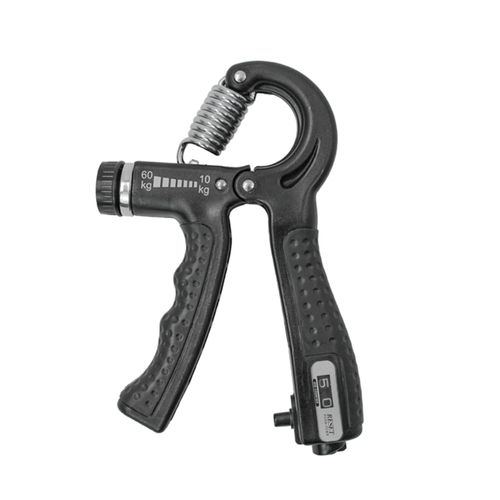 HAND GRIPS EJERCITADOR DE MANOS CON CONTADOR AJUSTABLE 60KG 1PZA NEGRO