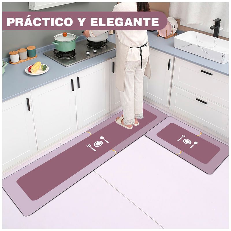 Set-de-2-Alfombras-Antideslizante-de-Cocina-Rosado-SJ6