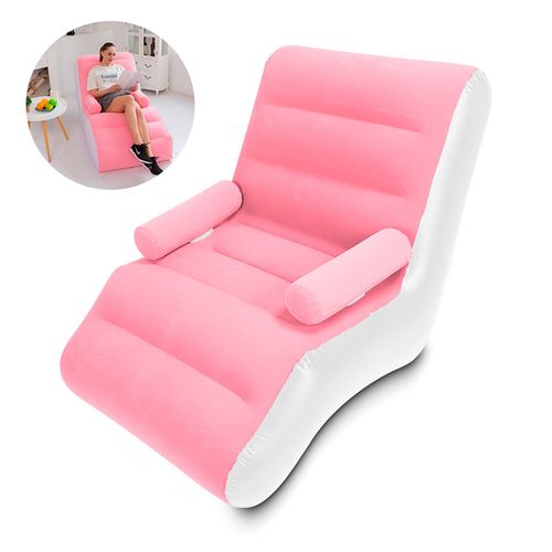 Sillón Inflable con Superficie Antiestrés Rosado