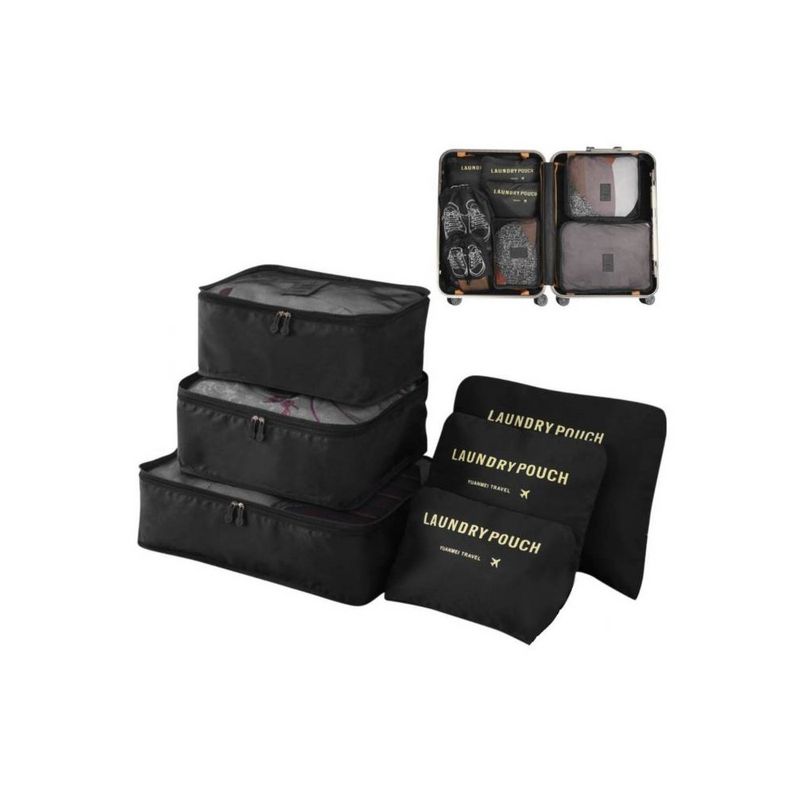 Set-Organizadores-de-Maleta-Bolsas-Impermeable-para-Viaje-6PCS-Negro