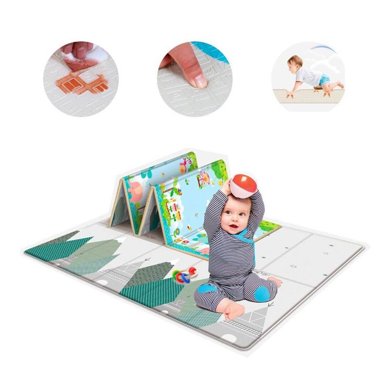 Piso-Alfombra-Plegable-Impermeable-Reversible-Niños-y-Bebes