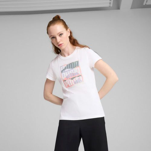 Polo Deportivo Puma Mujer Graphics Mountain Tee 685083 02 Blanco