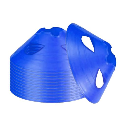 PLATO CONOS CHINOS ENTRENAMIENTO DEPORTIVO – PACK X 12 UDS AZUL