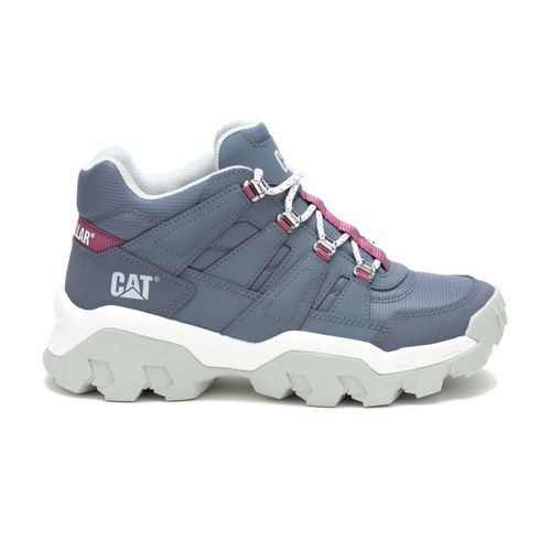 Botines Cat Mujer Reactor Mid P111646 Azul