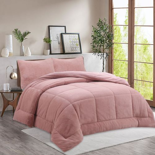 Edredón OI25 Rabbit Sherpa Rosa King