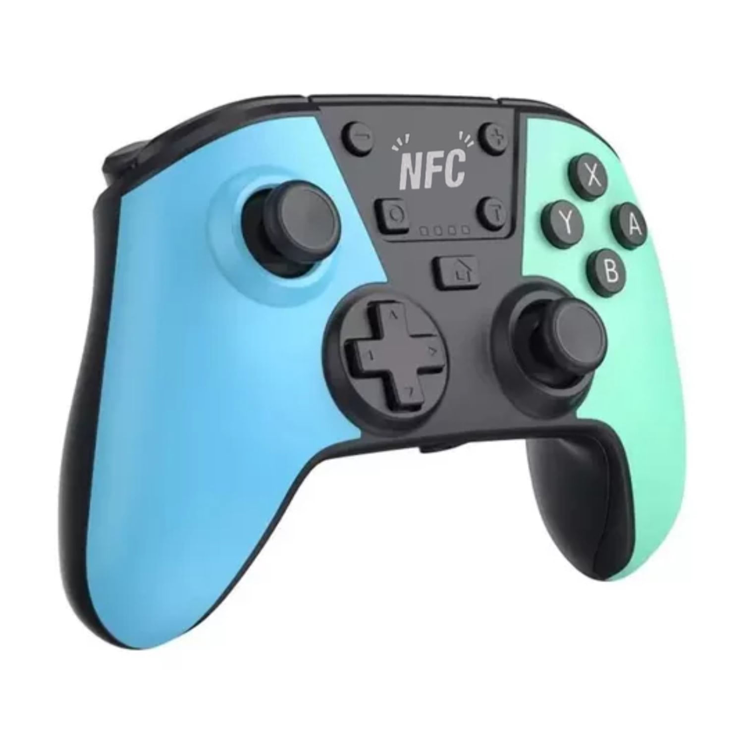 Mando NFC Nintendo Switch Pro Inalámbrico compatible PC Celeste-Verde