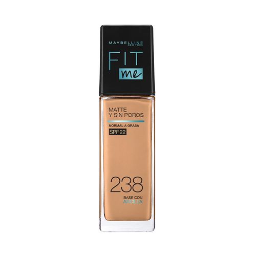 Base Maybelline Fit Me Matte + Poreless Tono 238 Rich Tan - Unidad 1.00 Oz