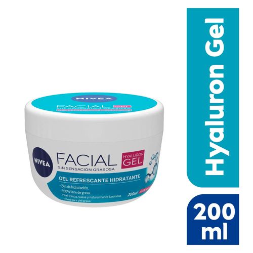 Gel Facial Hyaluron Nivea Con Ácido Hialurónico - Frasco 200ML