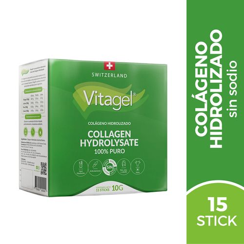 Vitagel Colágeno Polvo - Caja 15 UN