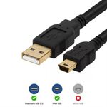 Cable-USB-20-a-Mini-USB-V3-5-pines-18-Metros-con-Filtro-Trautech