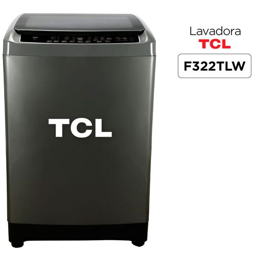 Lavadora Carga Superior 22 Kg TCL F322TLW Gris