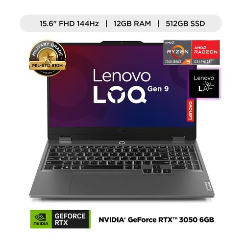 Laptop Lenovo NB LOQ 15ARP9 R5-7235HS 12GB RAM 512GB SSD  15.6"