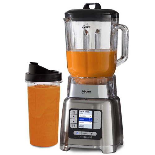 Licuadora Oster ActiveSense Metálica BLSTTDGNBG con Recetario y Tomatodos