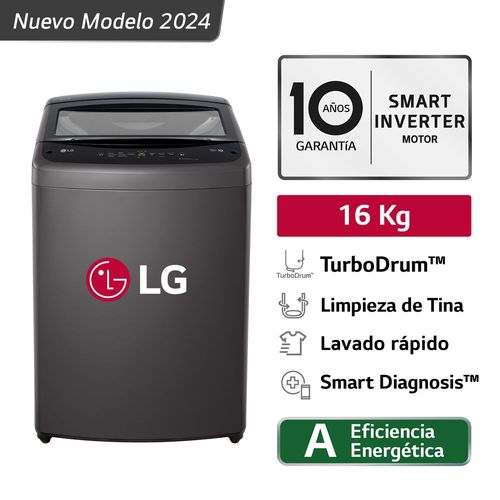 Lavadora LG WT16BVTB.ABMGLGP Superior 16 Kg Negro Claro