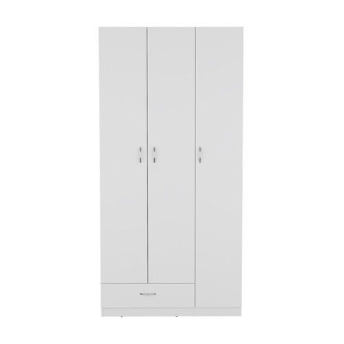 Ropero Z-90 3 Puertas 1 Cajón Blanco Tuhome