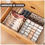 Juego-de-4-Organizadores-de-Ropa-Plegable-para-Cajon-Closet-Beige-K60