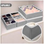 Juego-de-4-Organizadores-de-Ropa-Plegable-para-Cajon-Closet-Plomo-K60