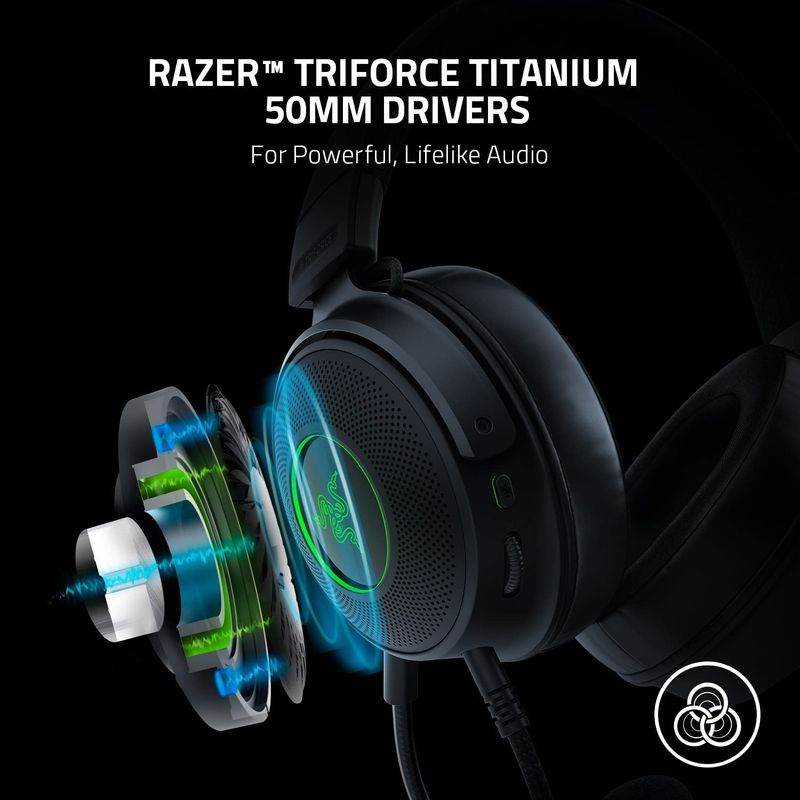 Audifono-Razer-Kraken-V3-triforce-THX-HYPERCLEAR-RGB-Chroma-71-Mic